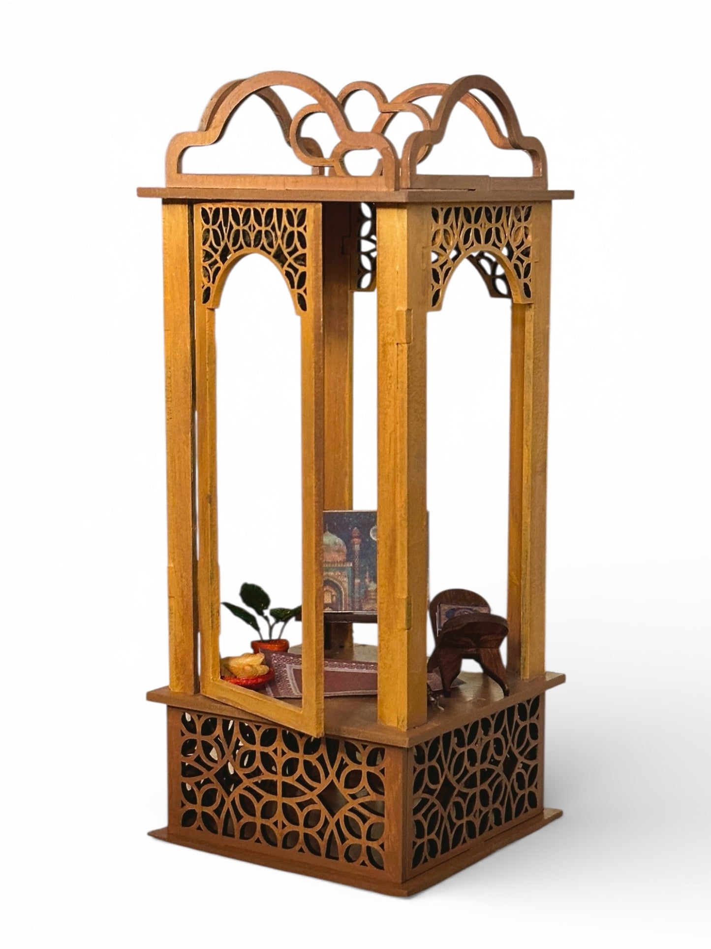 Ramadan Lantern – Handcrafted Wooden Miniature